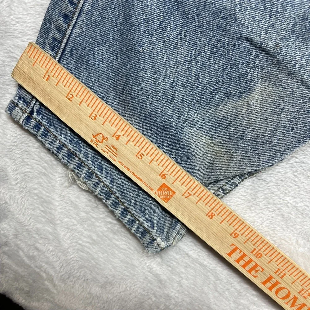Levi's Strauss Signature 545 Loose Fit Jeans Men's Blue Denim Distressed - 35X31